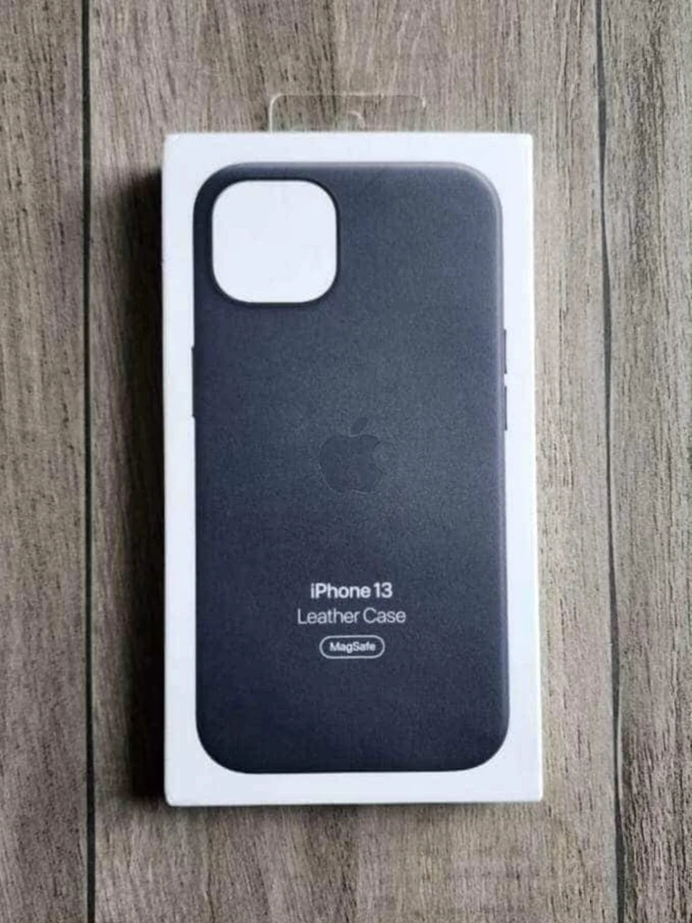 Apple iPhone 13 Leather Case - Charcoal Black